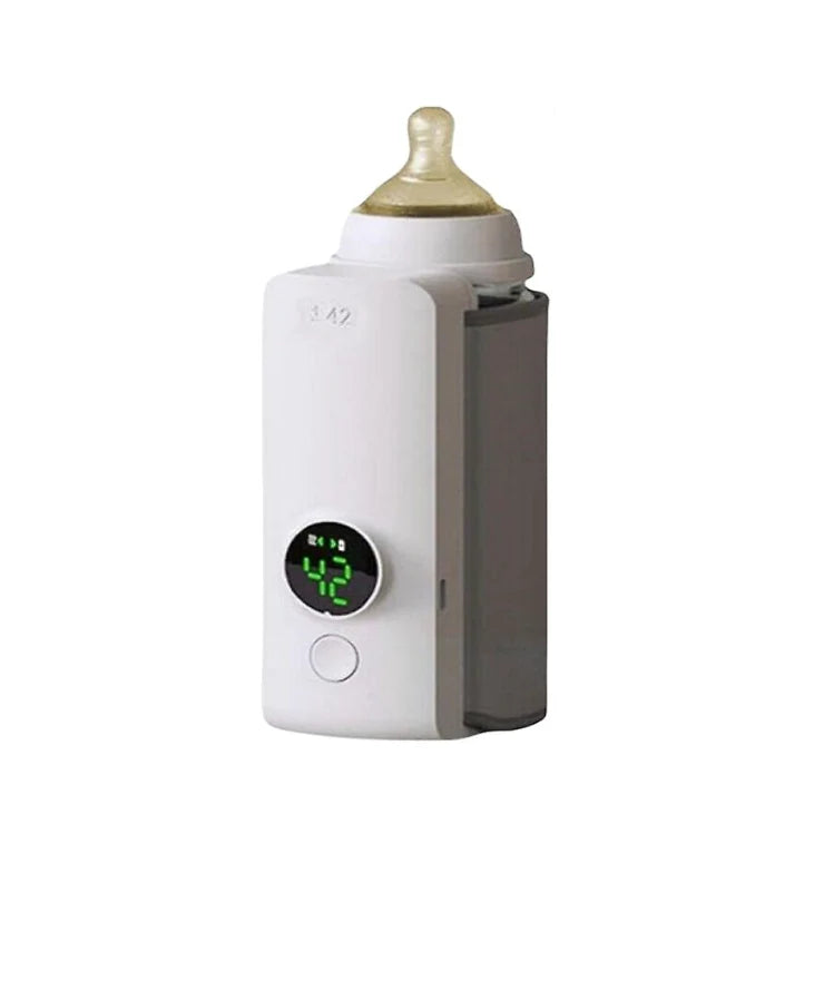 Portable Baby Bottle Warmer Adjustable Temperature Control Rechargeable Battery