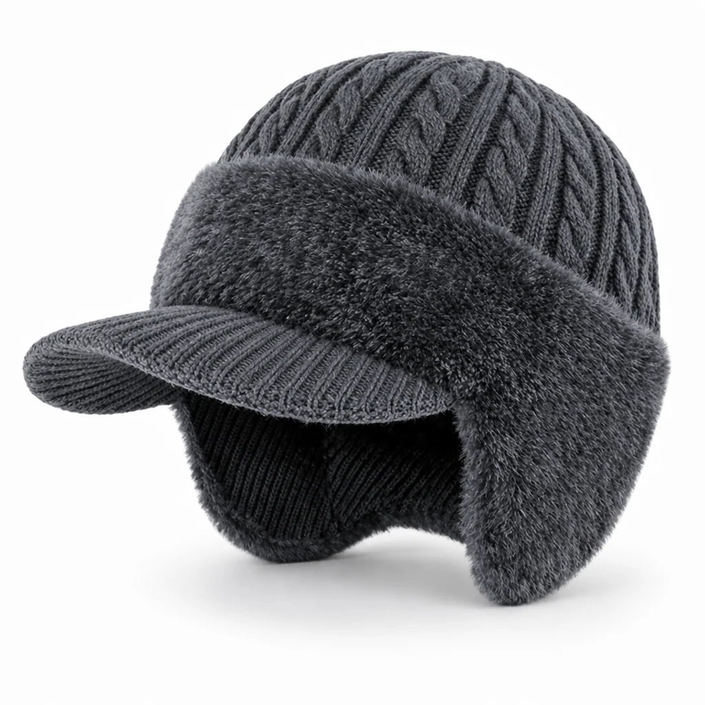 Trapper Hat Earflap Insulated Windproof Polyester & Acrylic Lining (Packable)
