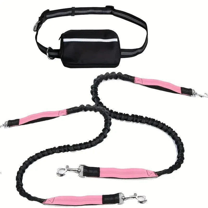 FlowLeash Dog Leash with Shock Absorber & Waist Belt