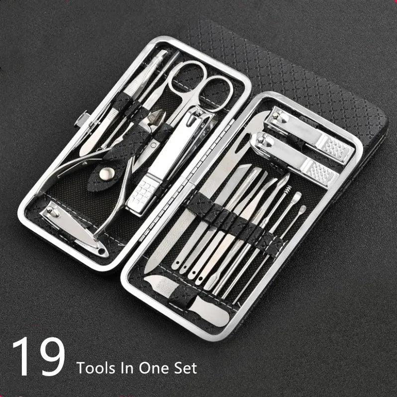 Manicure Set, 19-in-1 Stainless Steel Tools
