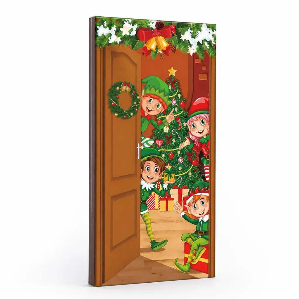 High-resolution vibrant polyester door cover (90×180 cm)