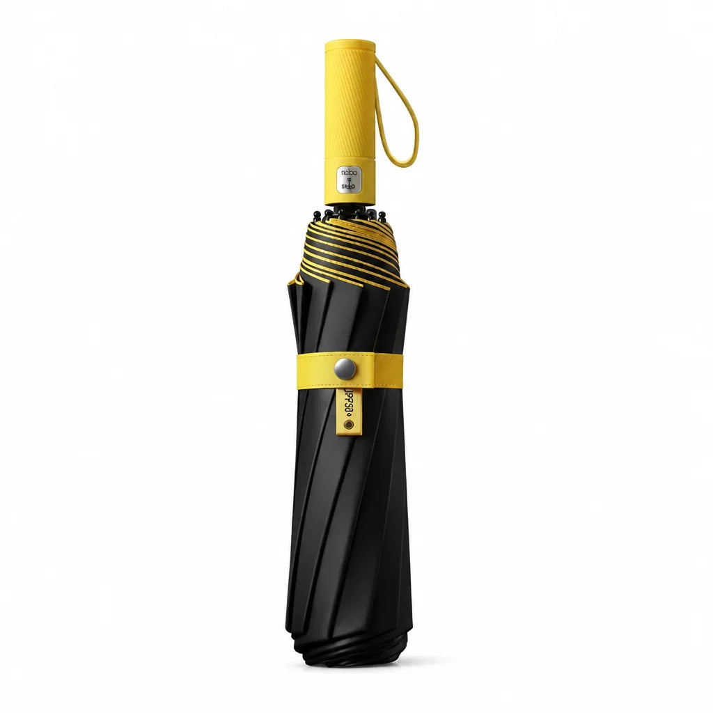 Double-Layer Windproof Folding Umbrella (125 cm Canopy)