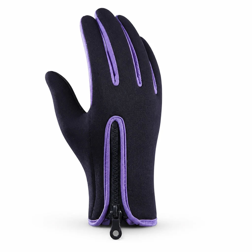 Waterproof & Windproof Fleece-Lined Winter Gloves with Touchscreen Function