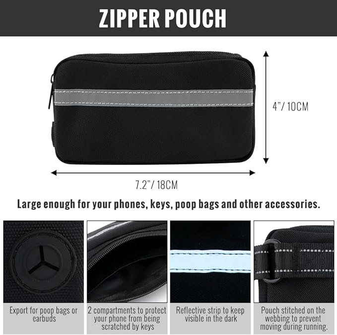 FlowLeash Dog Leash with Shock Absorber & Waist Belt
