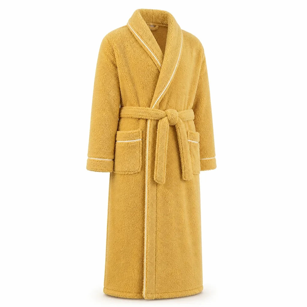 Bathrobe with Shawl Collar and Tie Belt (Unisex)