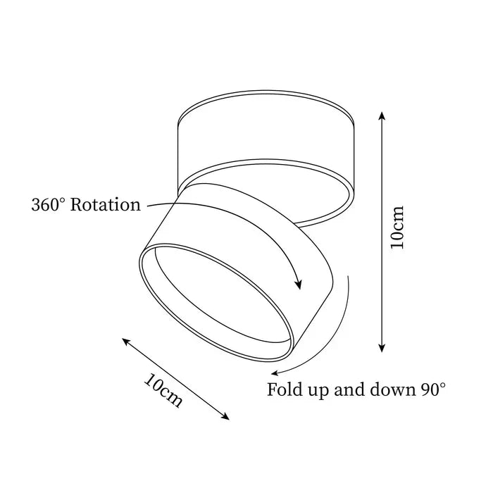 Ceiling Light LED Spotlight Adjustable Swivel Head