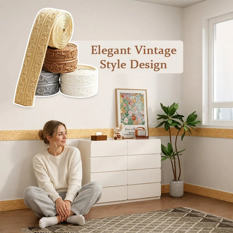 Self-adhesive Decorative Molding for Walls & Furniture
