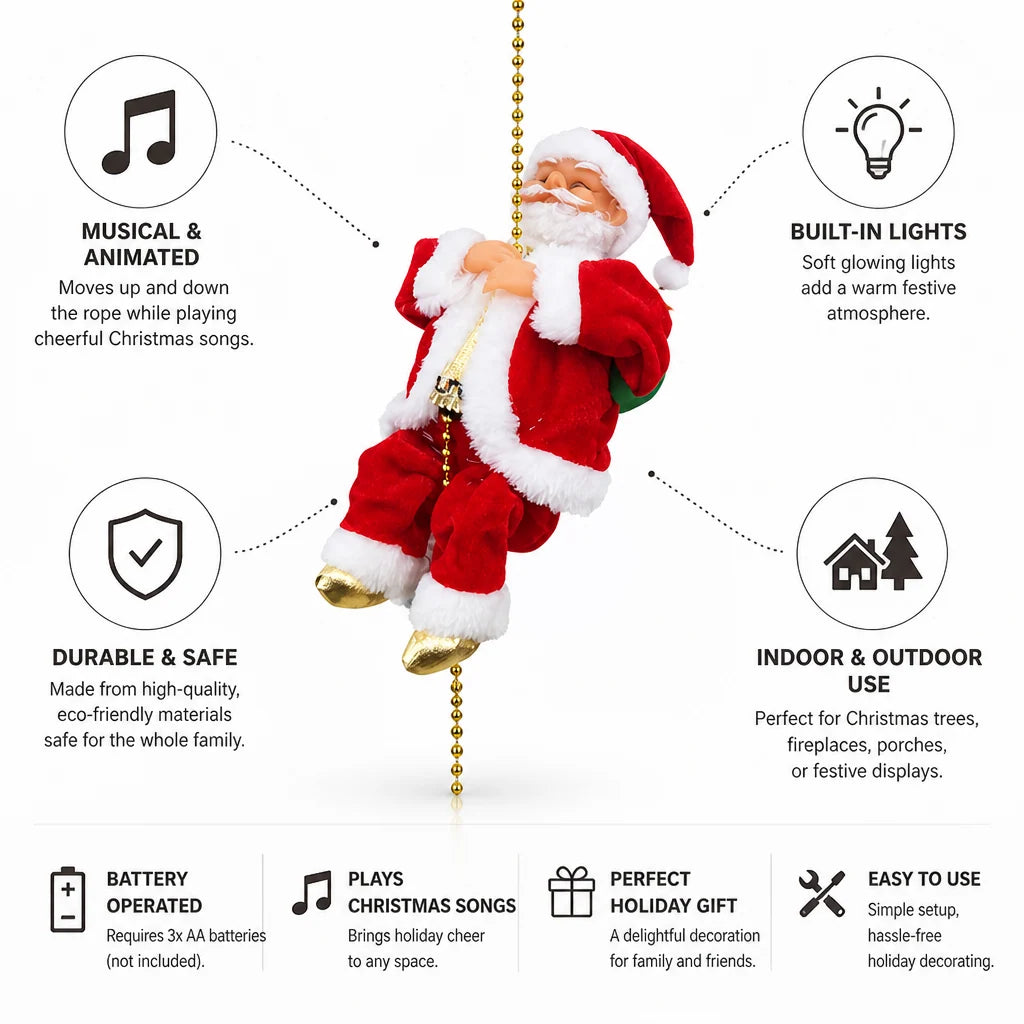 Animated Santa Decoration Musical & Lighted (Indoor Outdoor)