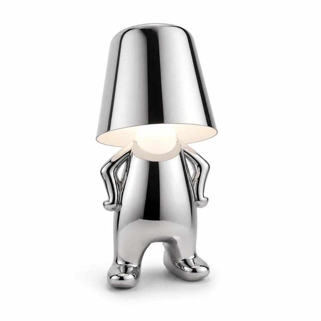 Energy-Saving LED Sculpture Desk Lamp (Gold/Silver)