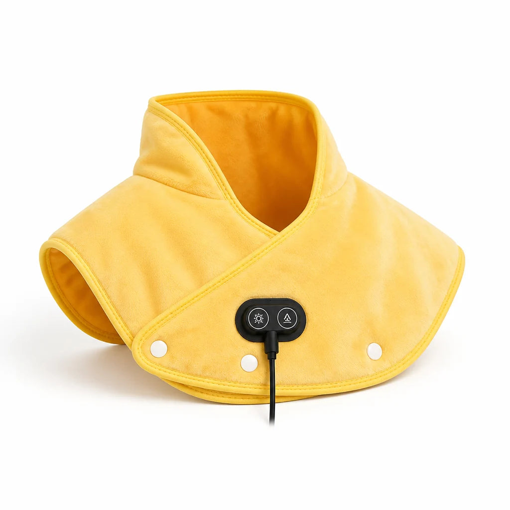 USB-Powered Vibrating Heating Pad for Neck and Shoulders (3 Heat Settings)