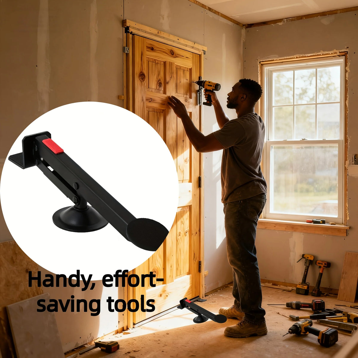 Car door opener with foot pedal 360° rotatable