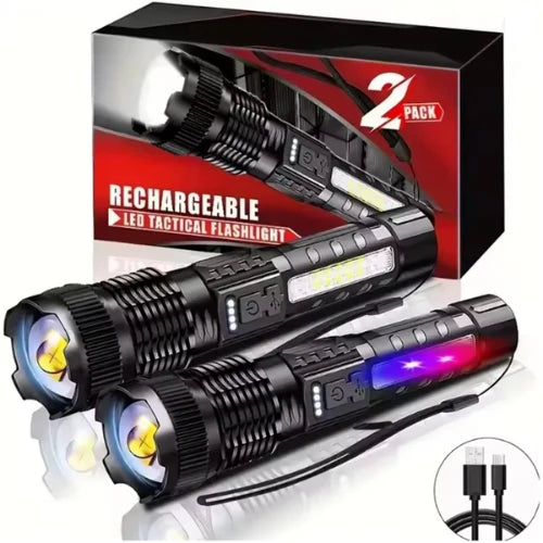 LumaShield Flashlight with 7 Light Modes