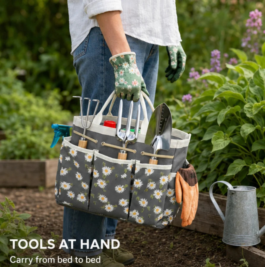 Oxford Garden Bag with Many Pockets