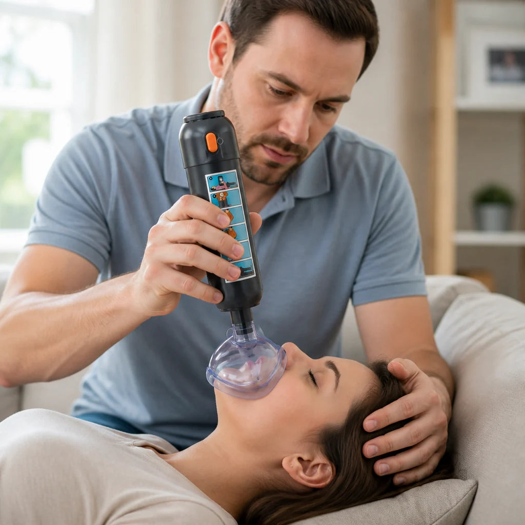 Manual Battery-Free Anti-Choking Suction Device (incl. 3 Mask Sizes)