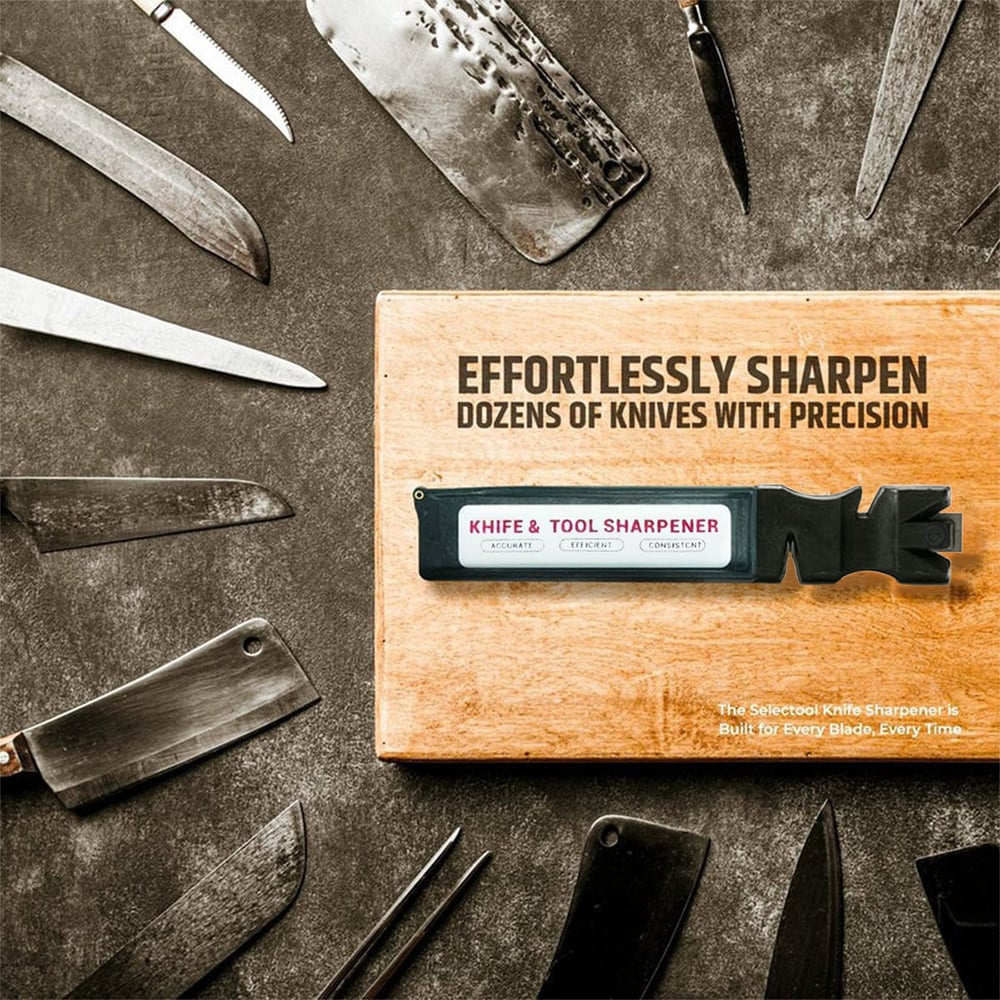 Knife Sharpener Pocket Manual & Diamond Ceramic Rod