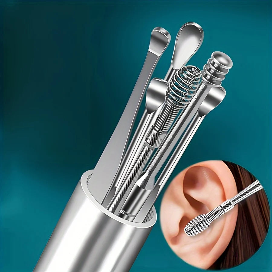 Stainless Steel Ear Cleaner Set
