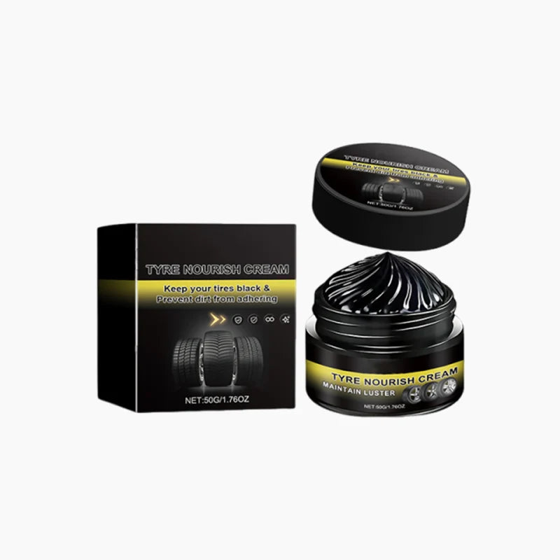 Tire wax for deep black shine & UV protection