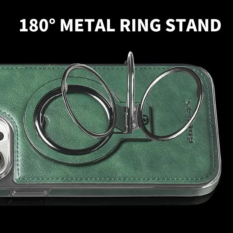 Leather Folding Stand Phone Case (9H Camera Protection)