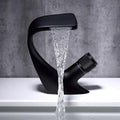Bathroom Sink Faucet Waterfall Sink Spout Solid Brass