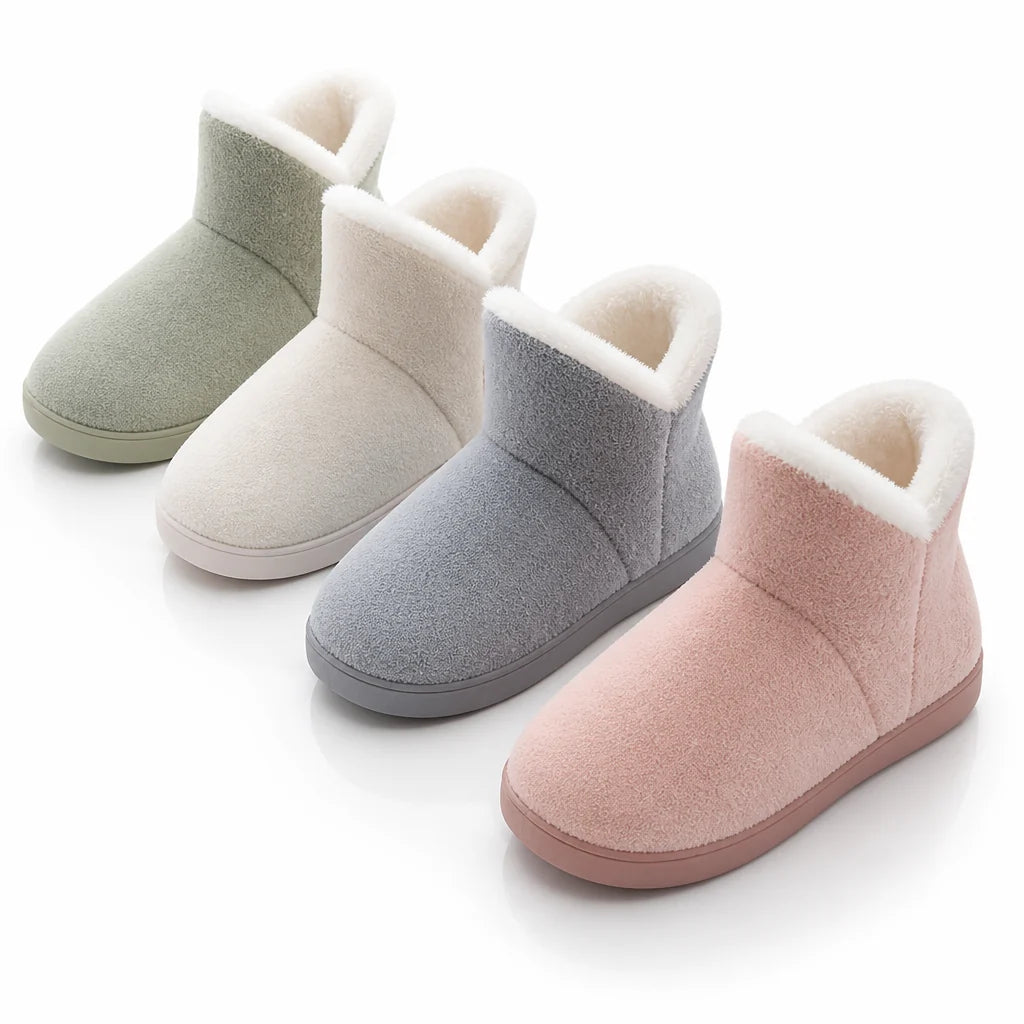 Lined, Non-Slip Ankle Boot Slippers