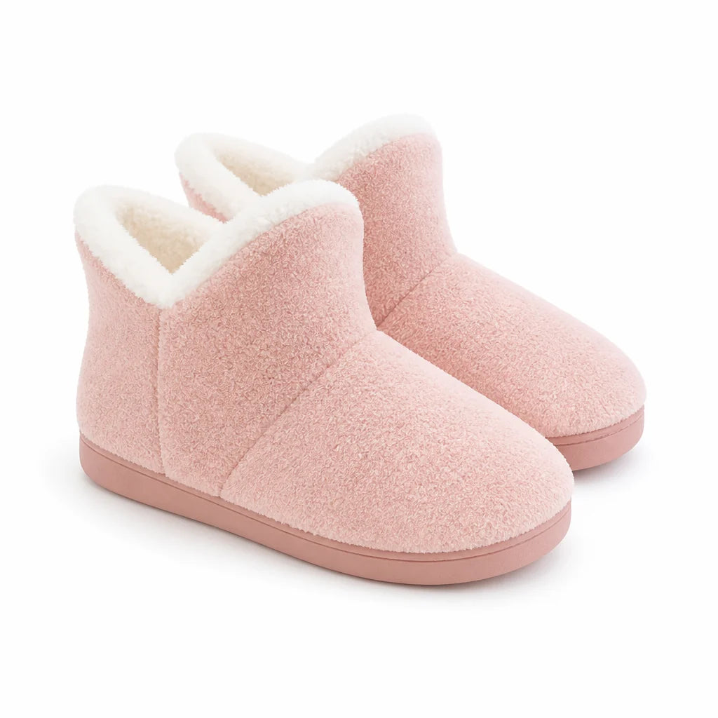 Soft Fleece-Lined Anti-Slip Slippers (Large Sizes)