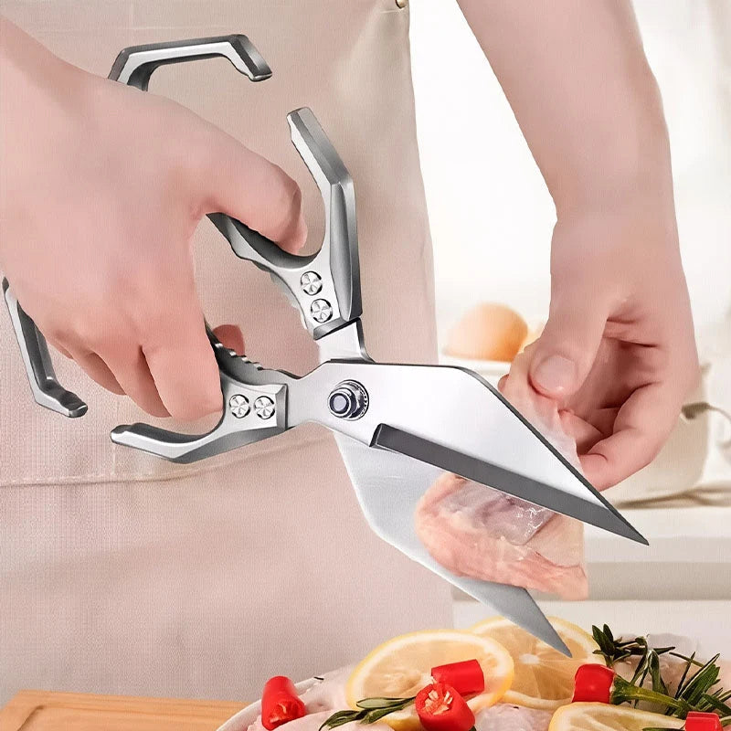 Multifunction Kitchen Scissors made of 3Cr13 Stainless Steel