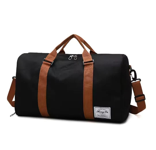 Water-resistant & lightweight Oxford travel bag (side shoe compartment)