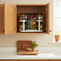 2-tier spice rack, rotating D-shape