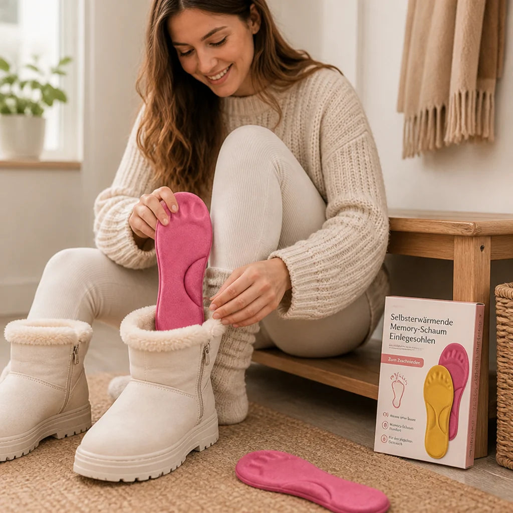 Warming Winter Insoles Memory Foam & Breathable Polyester