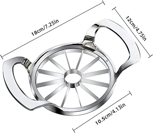 Stainless Steel Apple Slicer – 12 Segments & Core Remover