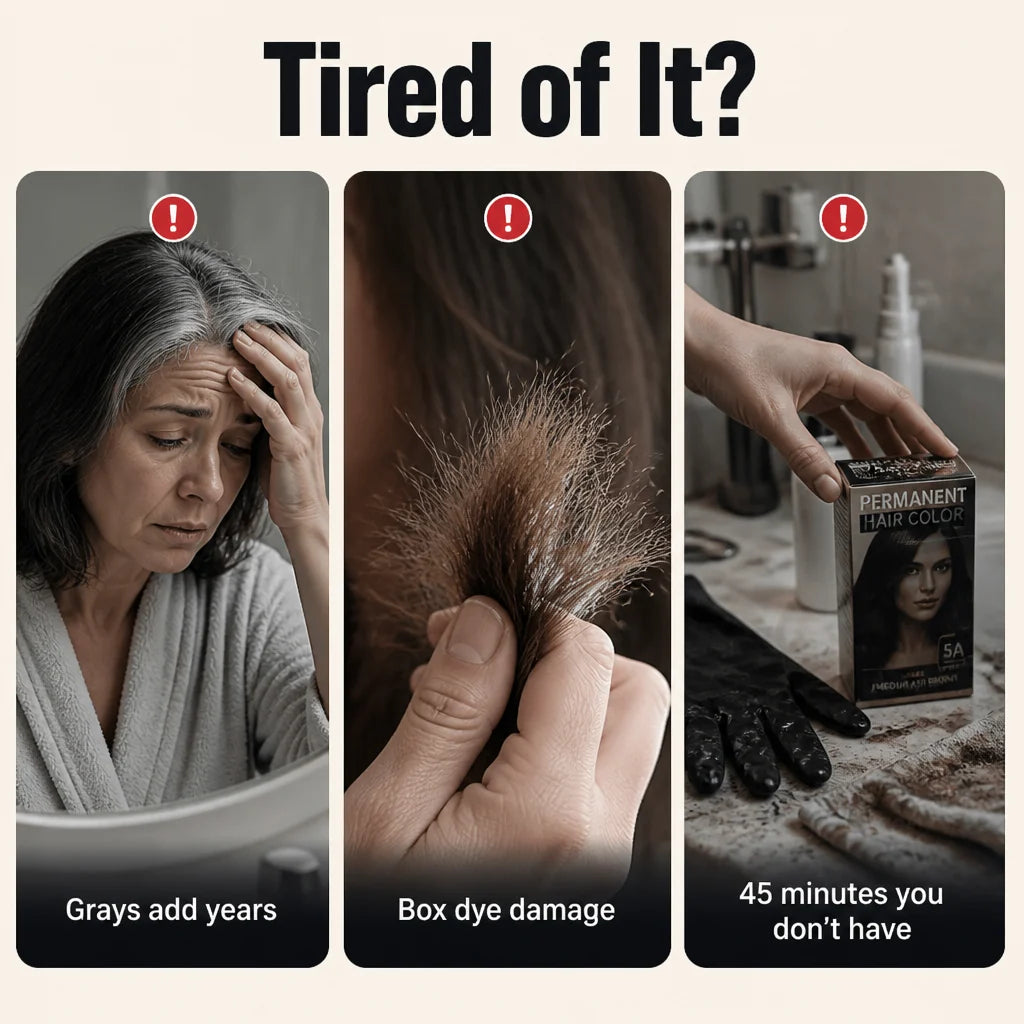 Clay comb for temporary hair color