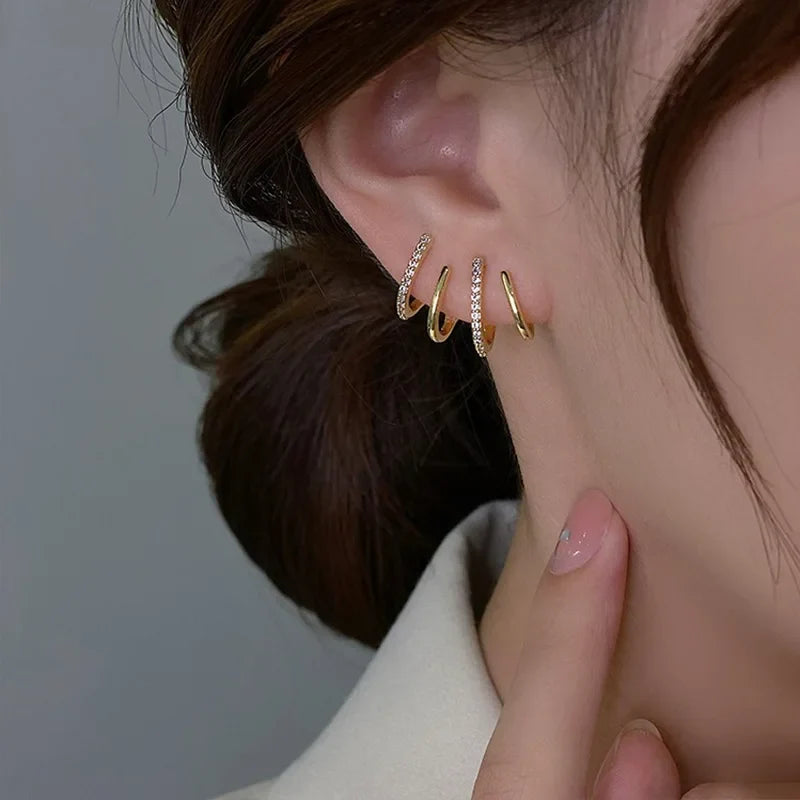 Women's Statement Earrings Twisted Design Hypoallergenic
