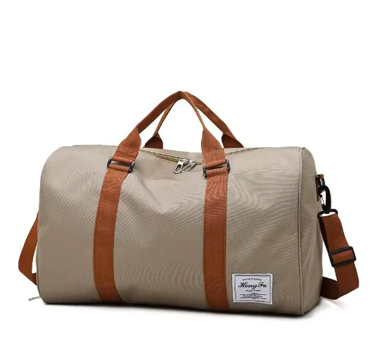 Water-resistant & lightweight Oxford travel bag (side shoe compartment)