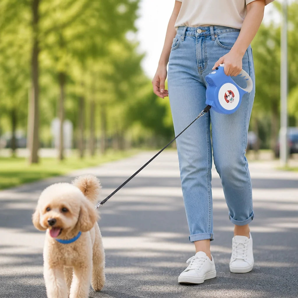 Automatic Retractable Dog Leash with Tension Function (5M)