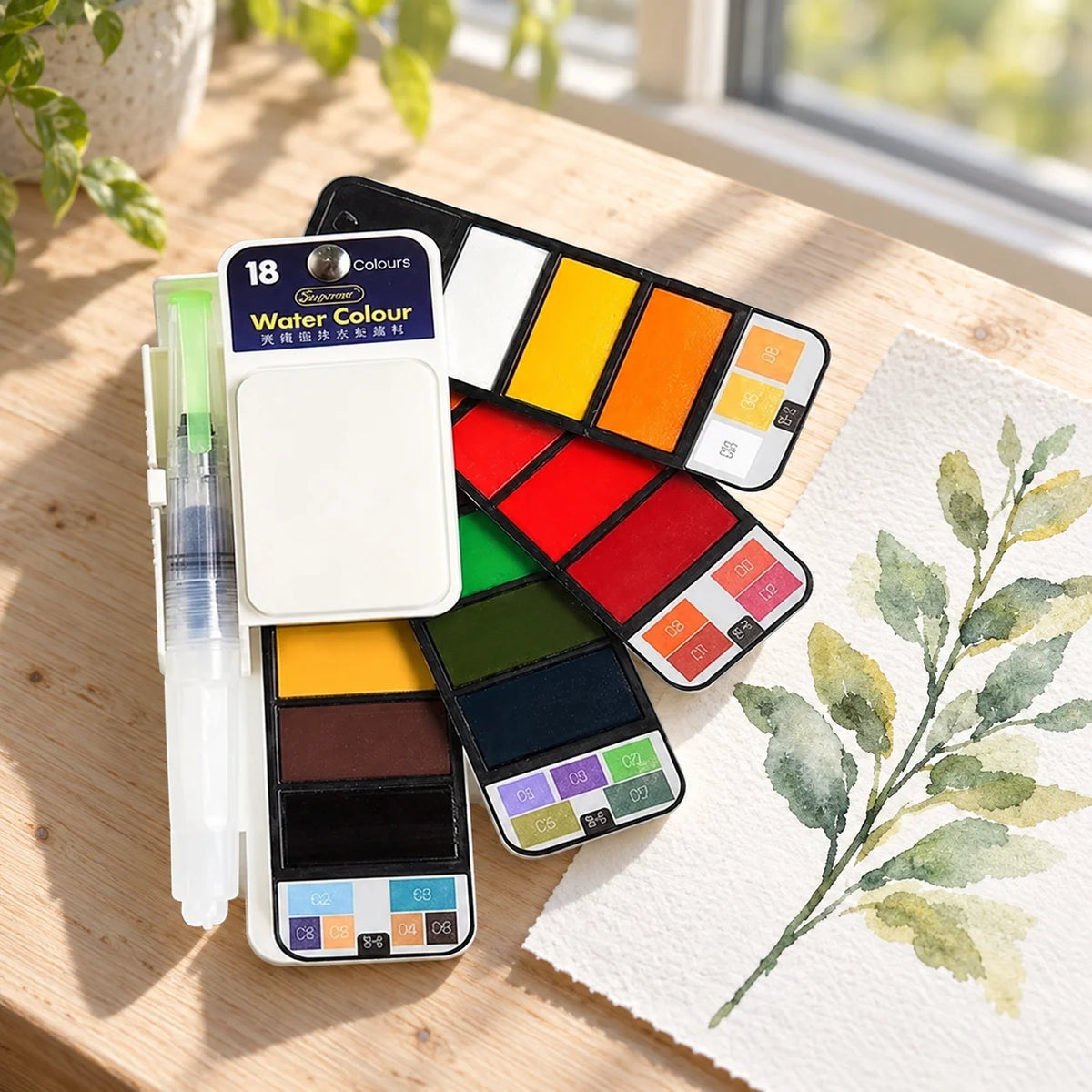 Watercolor Set for Beginners Water Brush Pen
