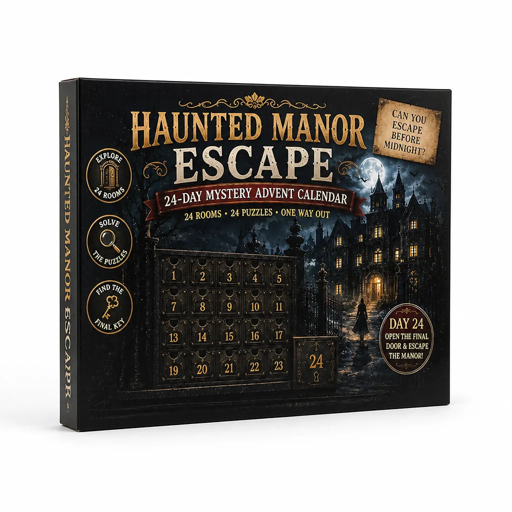 24-Day Escape Room Puzzle Advent Calendar (6 Themes)