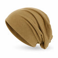Loose Knit Beanie Cotton Spandex Blend Breathable Stretch Fabric (One Size)