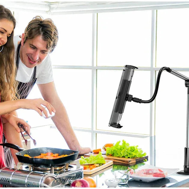 Gooseneck Stand for Tablet and Smartphone with Clamp Mount