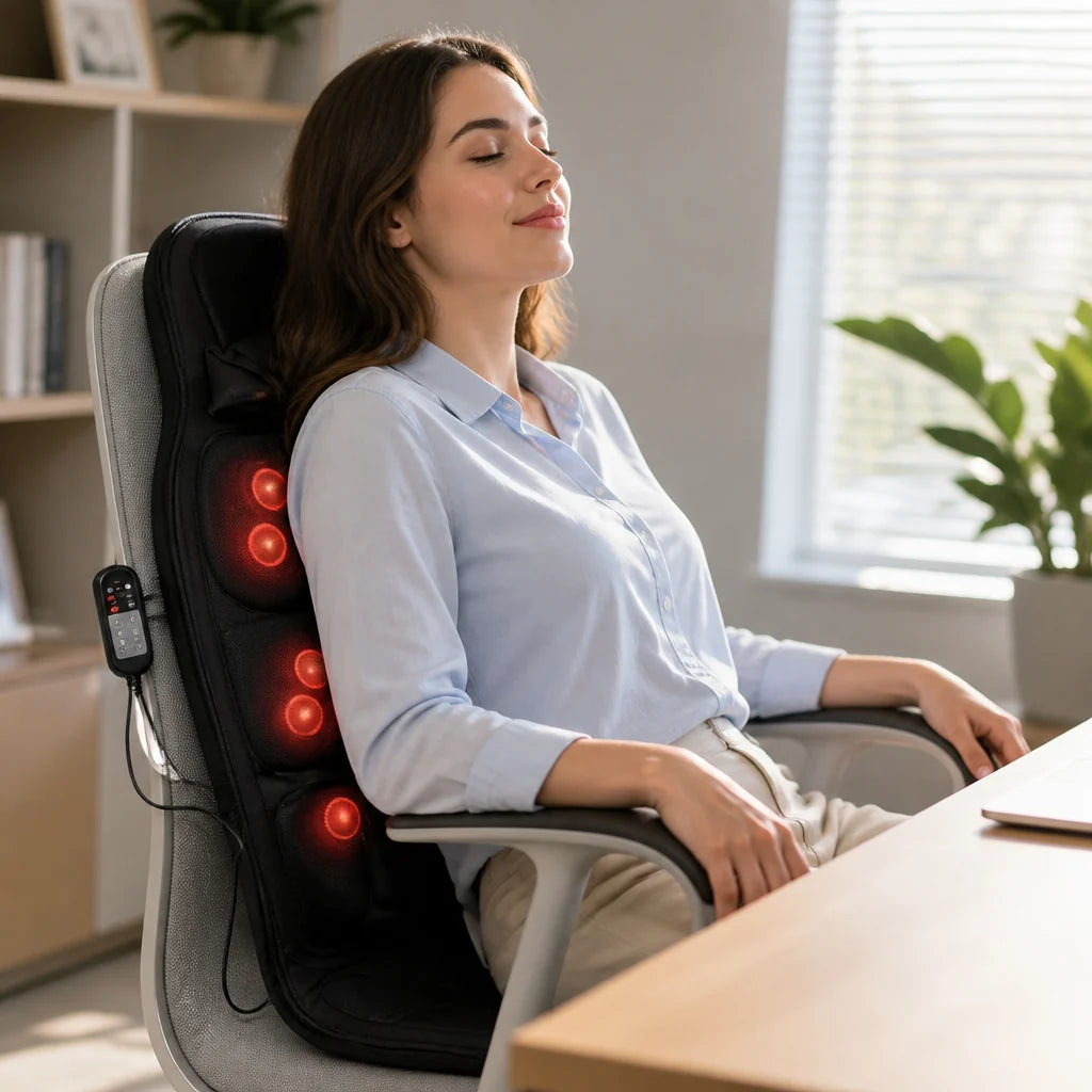 8-Mode Massage & Infrared Heat Seat Cushion (Car & Office)