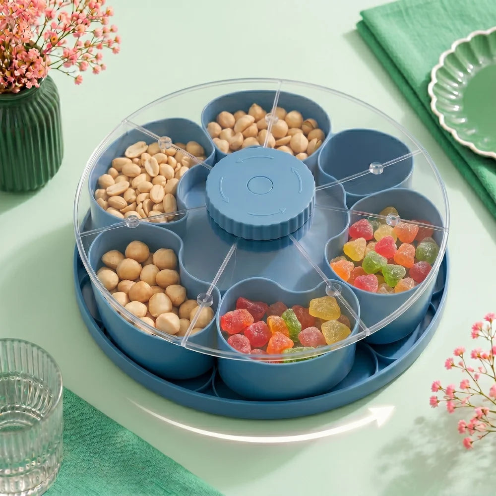 ServeSpin Turntable Tray with Compartments