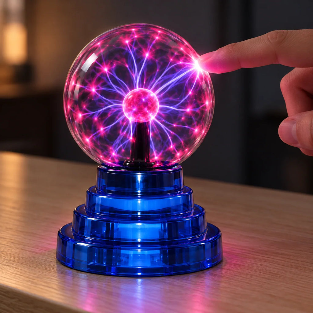 Plasma Ball Touch Sensitive & Sound Reactive (USB Battery Operated)