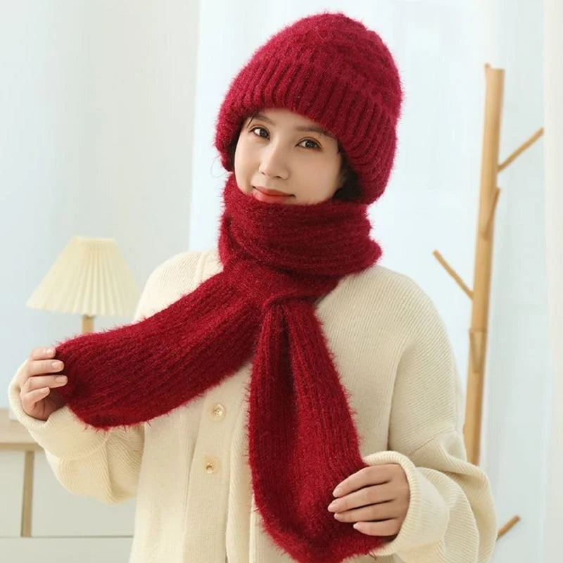 FrostGuard Duo – Warming Hat Scarf with Integrated Face & Ear Protection
