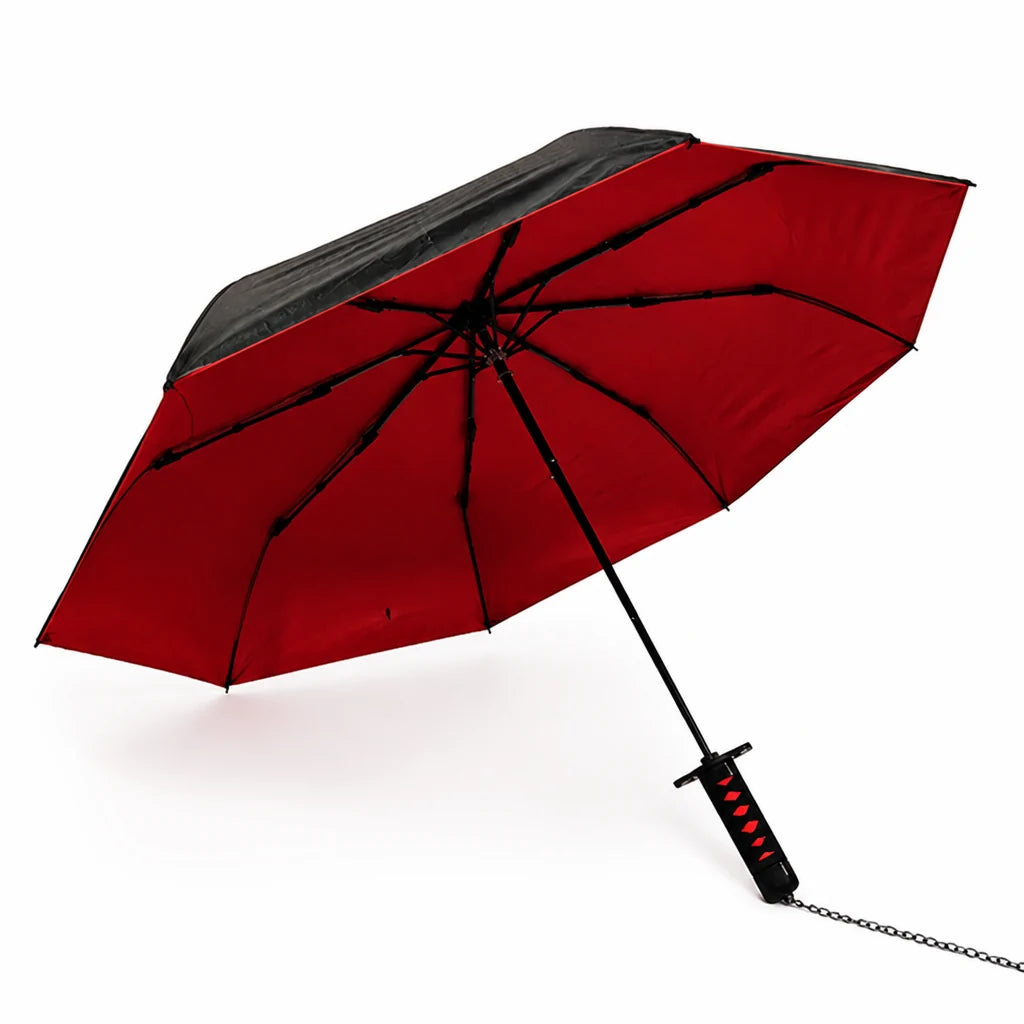 Windproof and UV-safe Foldable Umbrella in Katana Style