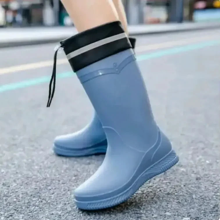 Insulated Waterproof Rain Boots Mid-Calf Length