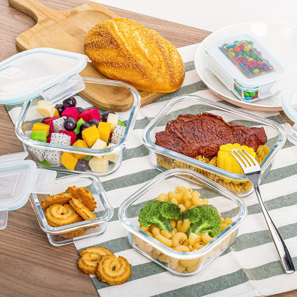 Food Storage Containers Airtight Leakproof Lids (8-Piece Set)