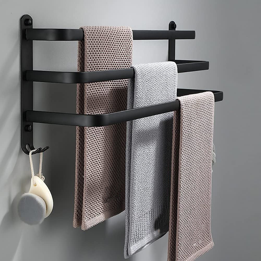 Bathroom Towel Rack Wall Mount Aluminum