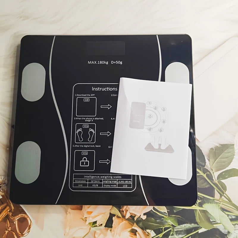 Body Fat Scale 26×26 cm with App
