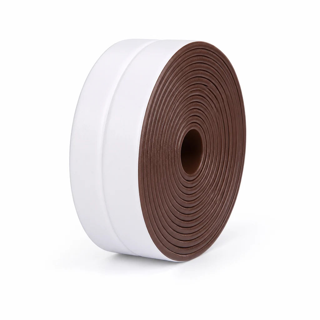 Self-adhesive flexible silicone sealing strip for door drafts (5 m)