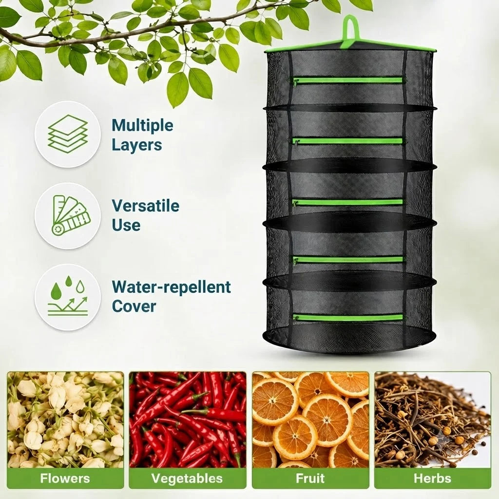 HerbRack Herb Dryer – Multi-level & Space-saving