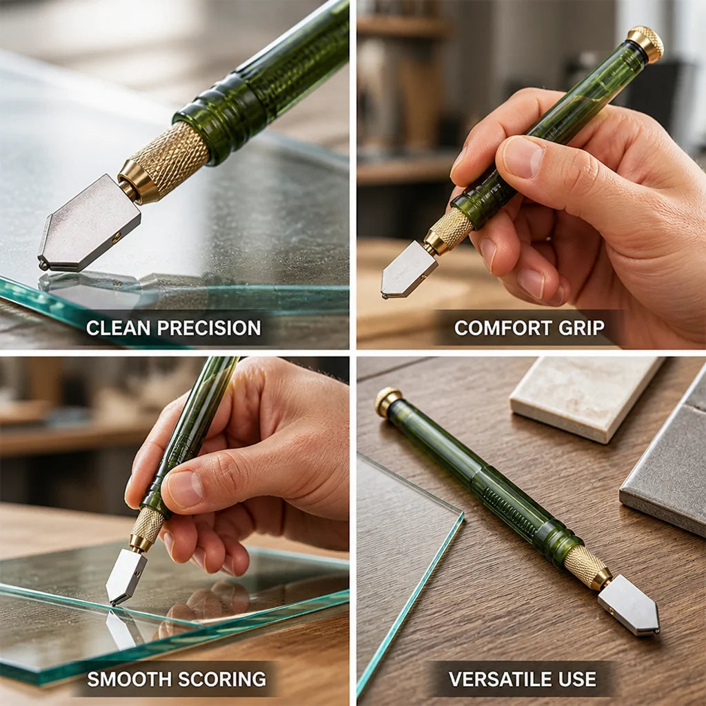 Glass Cutter Diamond Wheel & Grade 45 Steel Head (2-10 mm)